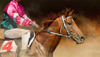 Horses Racing in the Kentucky Derby