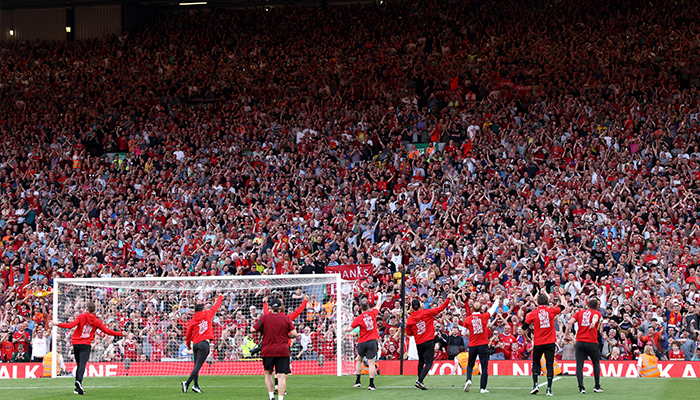 Liverpool Fans in the Kop