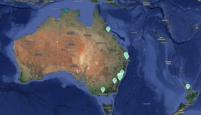 An NRL map with Australia map