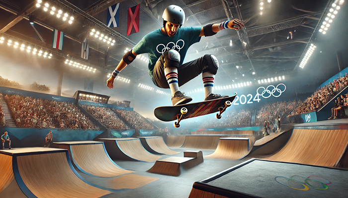 Men's pro skateboarders at Olympics