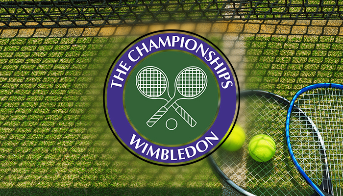 The Wimbledon tennis championship logo