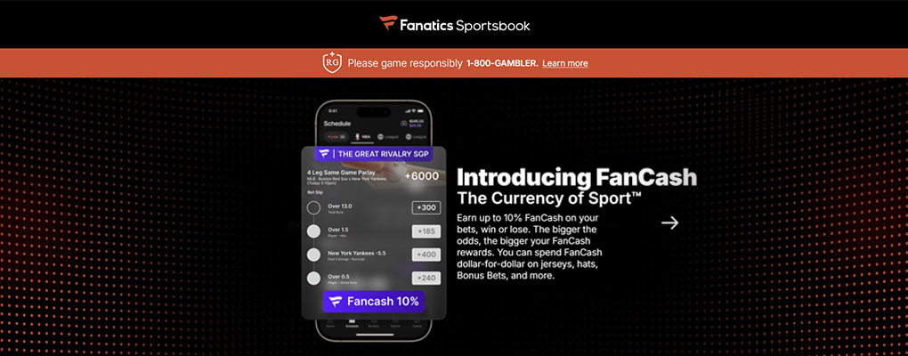 Main betting screen of Fanatics