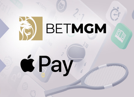 BetMGM logo and Apple Pay logo