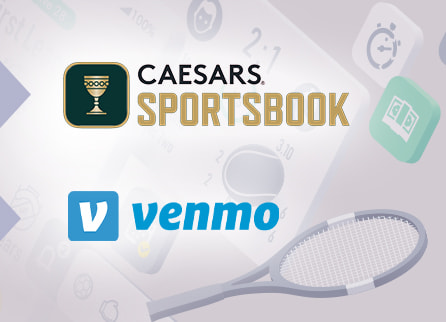 Caesars Sportsbook logo and Venmo logo