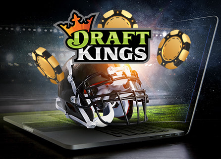 DraftKings logo with football helmet