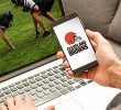 Gambler Placing Bet on Cleveland Browns