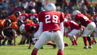 Football college field pitch