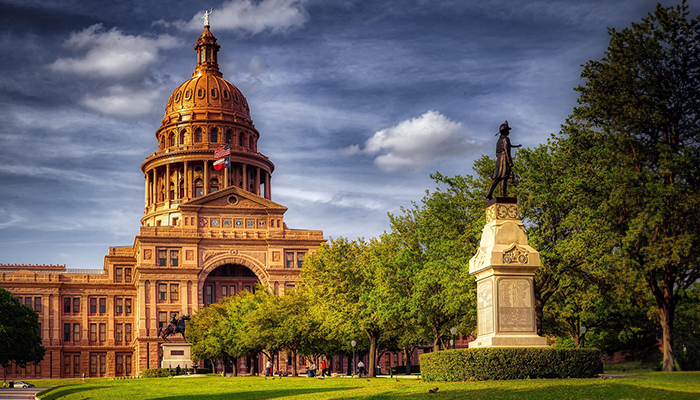 Texas state capital Austin America